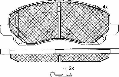 BSF 10826 - Гальмівні колодки, дискові гальма autozip.com.ua