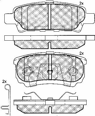 BSF 10827 - Гальмівні колодки, дискові гальма autozip.com.ua