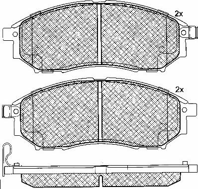 Magneti Marelli 323700038700 - Гальмівні колодки, дискові гальма autozip.com.ua