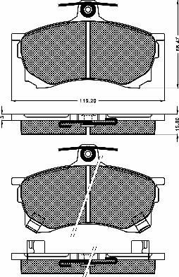 BSF 10397 - Гальмівні колодки, дискові гальма autozip.com.ua