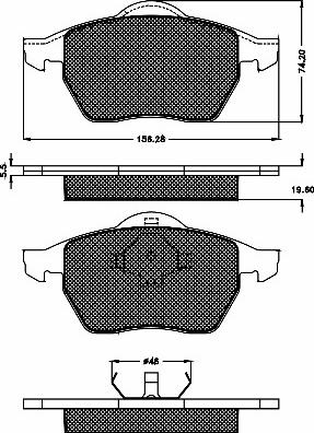 BSF 10340 - Гальмівні колодки, дискові гальма autozip.com.ua