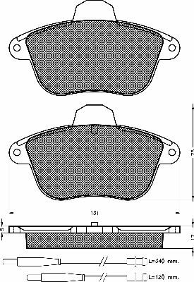 BSF 10348 - Гальмівні колодки, дискові гальма autozip.com.ua