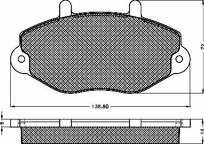 BSF 10343 - Гальмівні колодки, дискові гальма autozip.com.ua