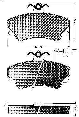 BSF 10354 - Гальмівні колодки, дискові гальма autozip.com.ua