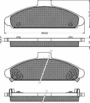 BSF 10351 - Гальмівні колодки, дискові гальма autozip.com.ua