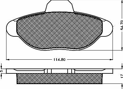 BOSCH 460968 - Гальмівні колодки, дискові гальма autozip.com.ua