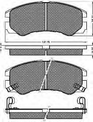 Brake Engineering PA1946 - Гальмівні колодки, дискові гальма autozip.com.ua