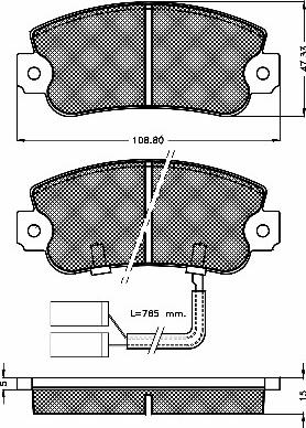 BSF 10318 - Гальмівні колодки, дискові гальма autozip.com.ua