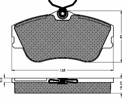 BSF 10384 - Гальмівні колодки, дискові гальма autozip.com.ua