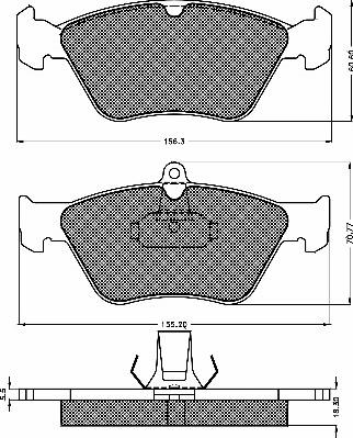 BSF 10383 - Гальмівні колодки, дискові гальма autozip.com.ua