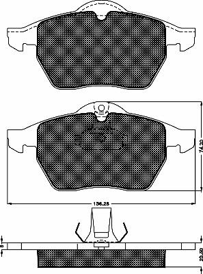 BSF 10339 - Гальмівні колодки, дискові гальма autozip.com.ua