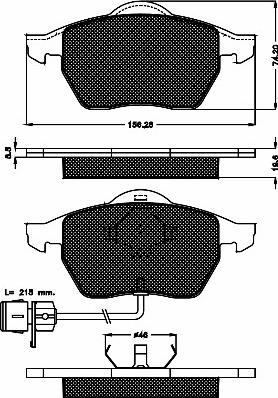 BSF 10338 - Гальмівні колодки, дискові гальма autozip.com.ua