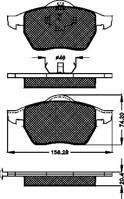 BSF 10337 - Гальмівні колодки, дискові гальма autozip.com.ua