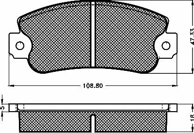 BSF 10326 - Гальмівні колодки, дискові гальма autozip.com.ua
