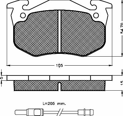 BSF 10241 - Гальмівні колодки, дискові гальма autozip.com.ua