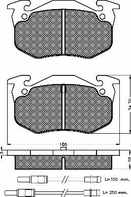 BSF 10242 - Гальмівні колодки, дискові гальма autozip.com.ua