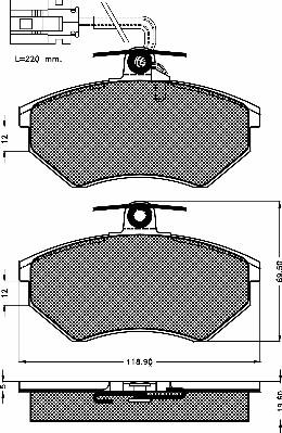 BSF 10252 - Гальмівні колодки, дискові гальма autozip.com.ua