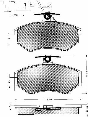 BSF 10257 - Гальмівні колодки, дискові гальма autozip.com.ua