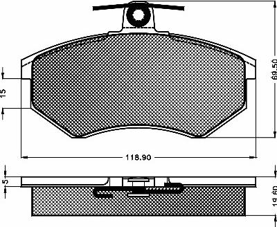 BSF 10260 - Гальмівні колодки, дискові гальма autozip.com.ua