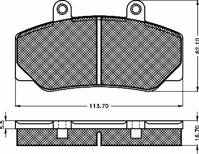 BSF 10206 - Гальмівні колодки, дискові гальма autozip.com.ua