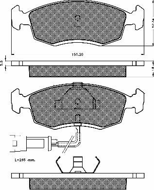 BSF 10210 - Гальмівні колодки, дискові гальма autozip.com.ua