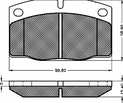BSF 10280 - Гальмівні колодки, дискові гальма autozip.com.ua
