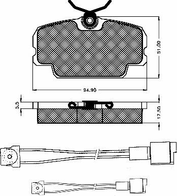 BSF 10238 - Гальмівні колодки, дискові гальма autozip.com.ua