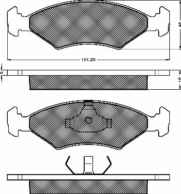 BSF 10274 - Гальмівні колодки, дискові гальма autozip.com.ua