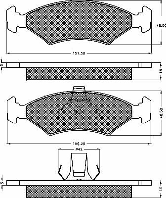 BSF 10276 - Гальмівні колодки, дискові гальма autozip.com.ua