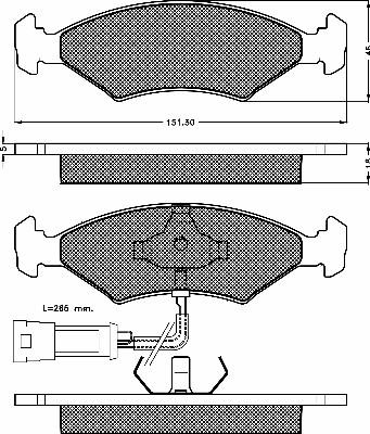 BSF 10272 - Гальмівні колодки, дискові гальма autozip.com.ua