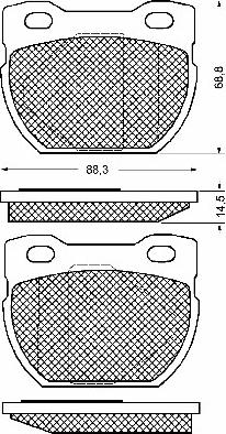 BSF 10757 - Гальмівні колодки, дискові гальма autozip.com.ua