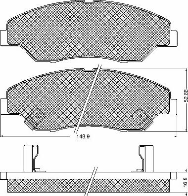 BSF 10709 - Гальмівні колодки, дискові гальма autozip.com.ua