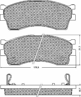 Magneti Marelli 363916061000 - Гальмівні колодки, дискові гальма autozip.com.ua