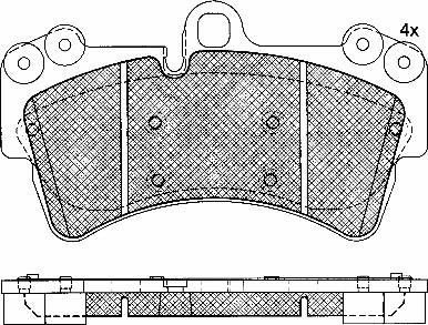 VAG 7L0698151AG - Гальмівні колодки, дискові гальма autozip.com.ua