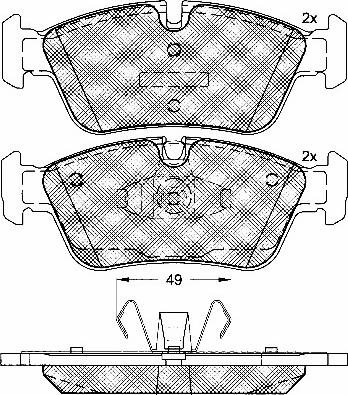 BSF 10780 - Гальмівні колодки, дискові гальма autozip.com.ua