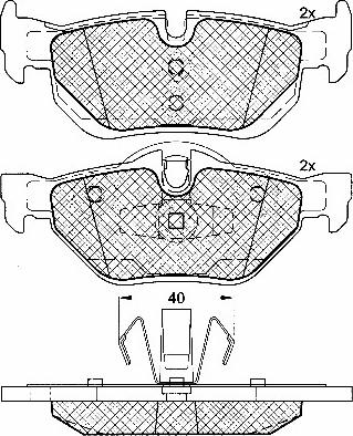 BSF 10781 - Гальмівні колодки, дискові гальма autozip.com.ua