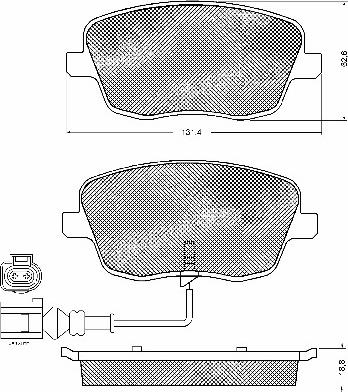 BSF 10729 - Гальмівні колодки, дискові гальма autozip.com.ua