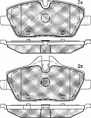 BSF 10771 - Гальмівні колодки, дискові гальма autozip.com.ua