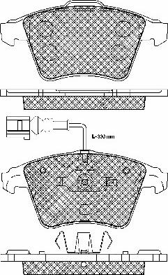 BSF 20001 - Гальмівні колодки, дискові гальма autozip.com.ua