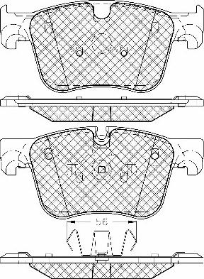 BSF 20086 - Гальмівні колодки, дискові гальма autozip.com.ua