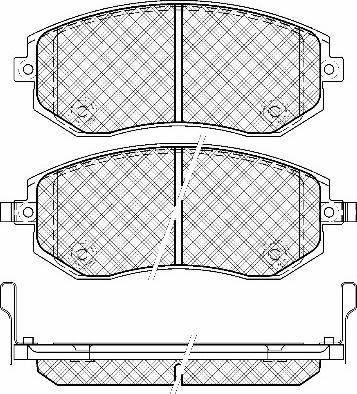 AISIN F1N042 - Гальмівні колодки, дискові гальма autozip.com.ua