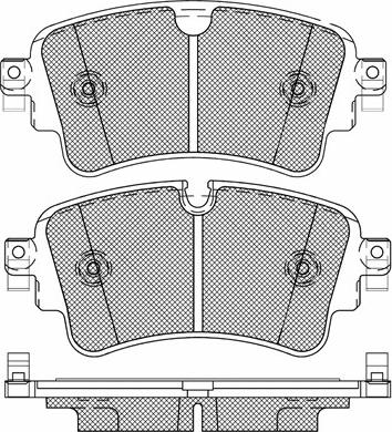 VAG 8W0 698 451 BF - Гальмівні колодки, дискові гальма autozip.com.ua