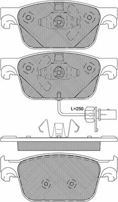 Seat 8W0 698 151 BH - Гальмівні колодки, дискові гальма autozip.com.ua