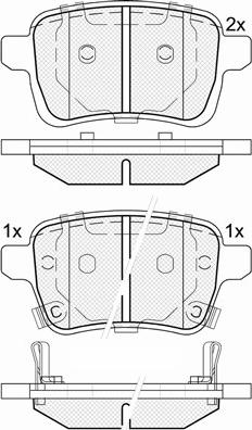 Protechnic PRP1745 - Гальмівні колодки, дискові гальма autozip.com.ua