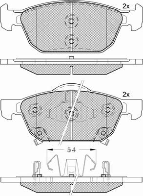 BSF 20159 - Гальмівні колодки, дискові гальма autozip.com.ua