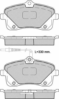 Magneti Marelli 323700032400 - Гальмівні колодки, дискові гальма autozip.com.ua