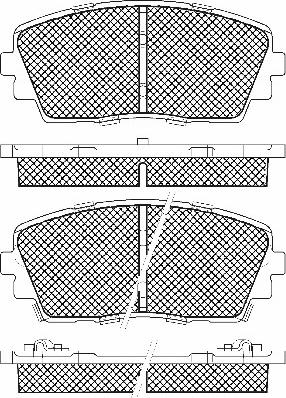 Triscan 1100-148102 - Гальмівні колодки, дискові гальма autozip.com.ua