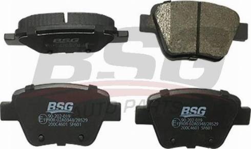 BSG BSG 90-202-019 - Гальмівні колодки, дискові гальма autozip.com.ua