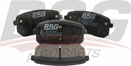 BSG BSG 40-202-003 - Гальмівні колодки, дискові гальма autozip.com.ua