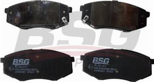 BSG BSG 40-202-015 - Гальмівні колодки, дискові гальма autozip.com.ua